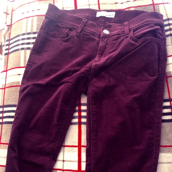 Loft Maroon Corduroy - Picture 1 of 2